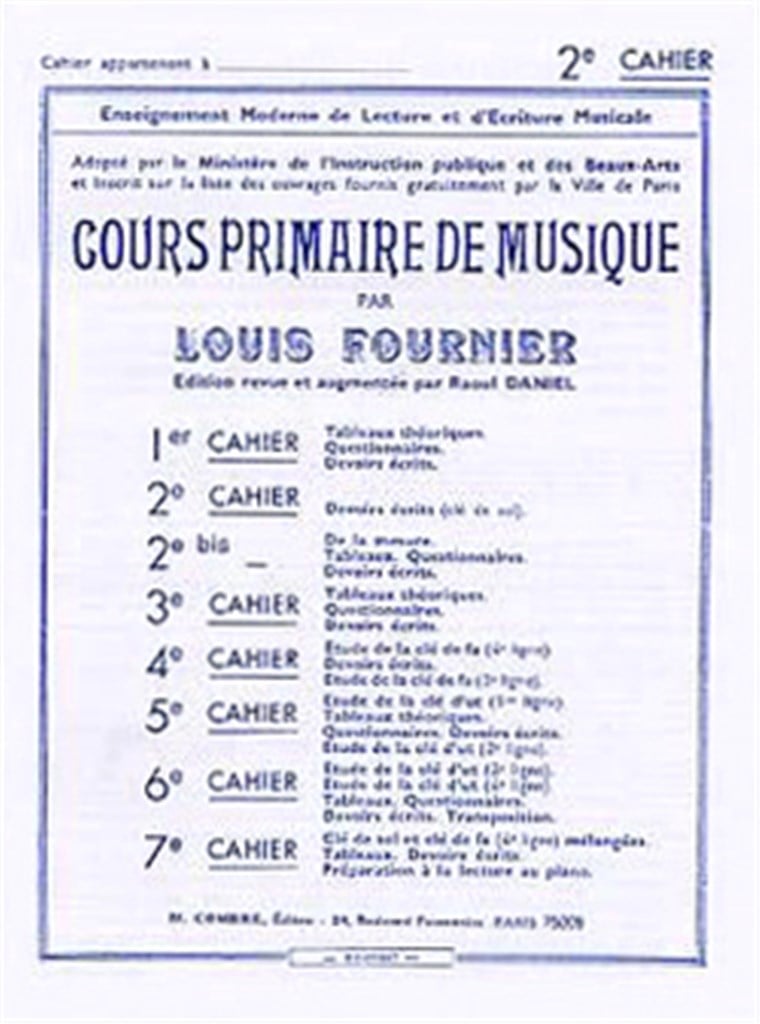 Cours primaire de musique cahier 2